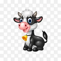 可爱卡通奶牛-空若网 可爱卡通奶牛-空若网