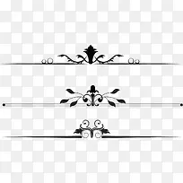 线条矢量创意分割线-空若网 线条矢量创意分割线-空若网