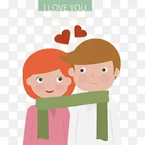矢量卡通情侣素材-空若网 矢量卡通情侣素材-空若网