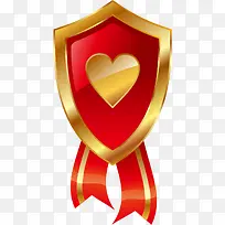 爱情情人节盾牌心-空若网 爱情情人节盾牌心-空若网