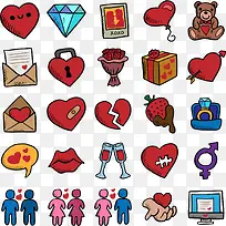 矢量情人节-空若网 矢量情人节-空若网