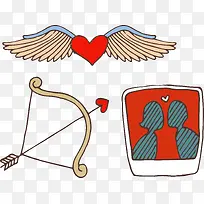 矢量情人节素材丘比特爱情之箭-空若网 矢量情人节素材丘比特爱情之箭-空若网