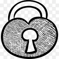 浪漫的心挂锁图标-空若网 浪漫的心挂锁图标-空若网