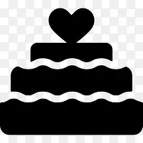 蛋糕的心图标-空若网 蛋糕的心图标-空若网