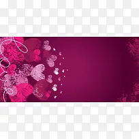 情人节粉红色爱情背景-空若网 情人节粉红色爱情背景-空若网