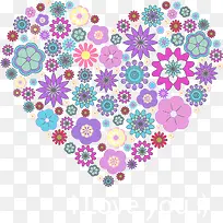 矢量花桃心-空若网 矢量花桃心-空若网