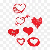 手绘爱心-空若网 手绘爱心-空若网
