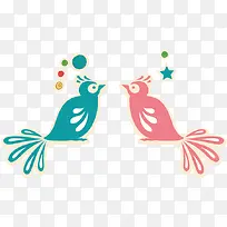 手绘爱情鸟-空若网 手绘爱情鸟-空若网