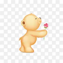 小熊送花-空若网 小熊送花-空若网