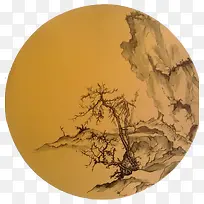 国画山树-空若网 国画山树-空若网