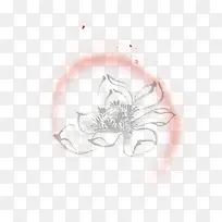国画荷花墨点-空若网 国画荷花墨点-空若网