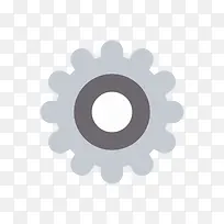 灰色圆角扁平化齿轮元素-空若网 灰色圆角扁平化齿轮元素-空若网