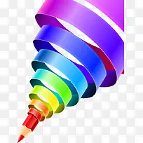 卡通彩色旋转笔-空若网 卡通彩色旋转笔-空若网