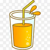 可爱卡通橙汁手绘-空若网 可爱卡通橙汁手绘-空若网
