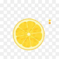 橙色清爽柠檬切片-空若网 橙色清爽柠檬切片-空若网
