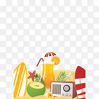 矢量度假饮料-空若网 矢量度假饮料-空若网