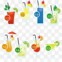 矢量手绘卡通饮品-空若网 矢量手绘卡通饮品-空若网