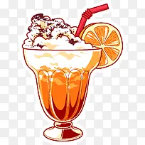 橙色美味沙冰-空若网 橙色美味沙冰-空若网