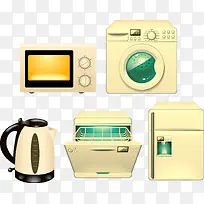矢量家用电器冰箱洗衣机素材-空若网 矢量家用电器冰箱洗衣机素材-空若网