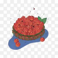 手绘樱桃-空若网 手绘樱桃-空若网