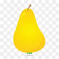 手绘黄色梨子-空若网 手绘黄色梨子-空若网