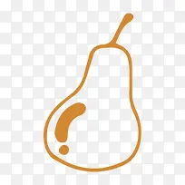 手绘食物梨子-空若网 手绘食物梨子-空若网