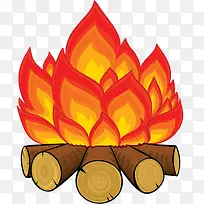 矢量生火燃烧的火焰素材-空若网 矢量生火燃烧的火焰素材-空若网