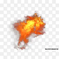 高清合成效果橙色的火焰-空若网 高清合成效果橙色的火焰-空若网