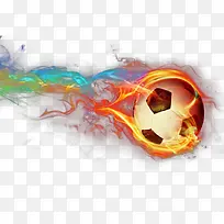 彩色火焰足球装饰-空若网 彩色火焰足球装饰-空若网