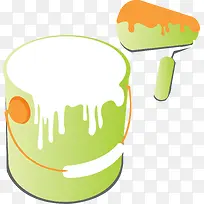 手绘油漆桶-空若网 手绘油漆桶-空若网