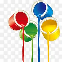 彩色油漆桶-空若网 彩色油漆桶-空若网