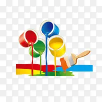 油漆 彩色 刷子-空若网 油漆 彩色 刷子-空若网