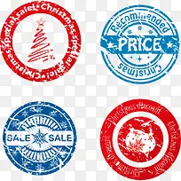 矢量圣诞节促销标签-空若网 矢量圣诞节促销标签-空若网