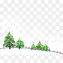 卡通手绘雪景-空若网 卡通手绘雪景-空若网