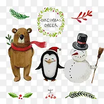 手绘圣诞人物-空若网 手绘圣诞人物-空若网