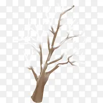 创意手绘树枝造型冬天-空若网 创意手绘树枝造型冬天-空若网