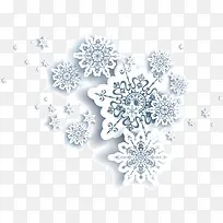 雪花矢量漫天飞雪素材-空若网 雪花矢量漫天飞雪素材-空若网