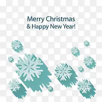 绿色雪花矢量图-空若网 绿色雪花矢量图-空若网