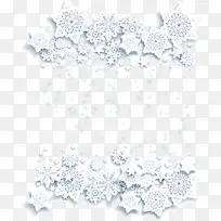 白色雪花边框-空若网 白色雪花边框-空若网