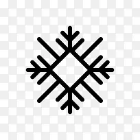 黑色创意手绘雪花-空若网 黑色创意手绘雪花-空若网