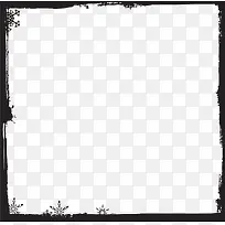 矢量圣诞雪花边框-空若网 矢量圣诞雪花边框-空若网