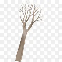 棕色冬季树枝雪花-空若网 棕色冬季树枝雪花-空若网