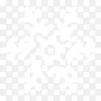 白色可爱冬日雪花-空若网 白色可爱冬日雪花-空若网