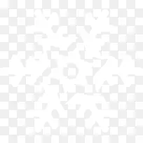 白色冬日手绘雪花-空若网 白色冬日手绘雪花-空若网