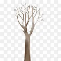 手绘棕色树枝雪花-空若网 手绘棕色树枝雪花-空若网