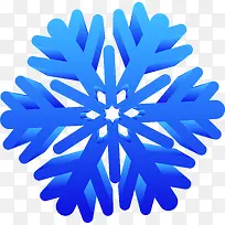 蓝色雪花促销海报-空若网 蓝色雪花促销海报-空若网