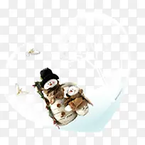 爱心雪花元旦装饰-空若网 爱心雪花元旦装饰-空若网