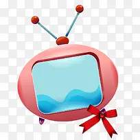 红色卡通电视蝴蝶结-空若网 红色卡通电视蝴蝶结-空若网