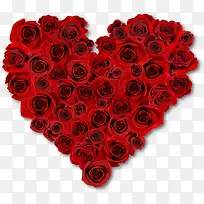 红色爱心玫瑰装饰-空若网 红色爱心玫瑰装饰-空若网