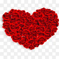 爱心玫瑰装饰红色-空若网 爱心玫瑰装饰红色-空若网